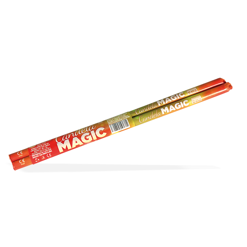 2 CANDELES MAGIC COLOR 10 BOLES