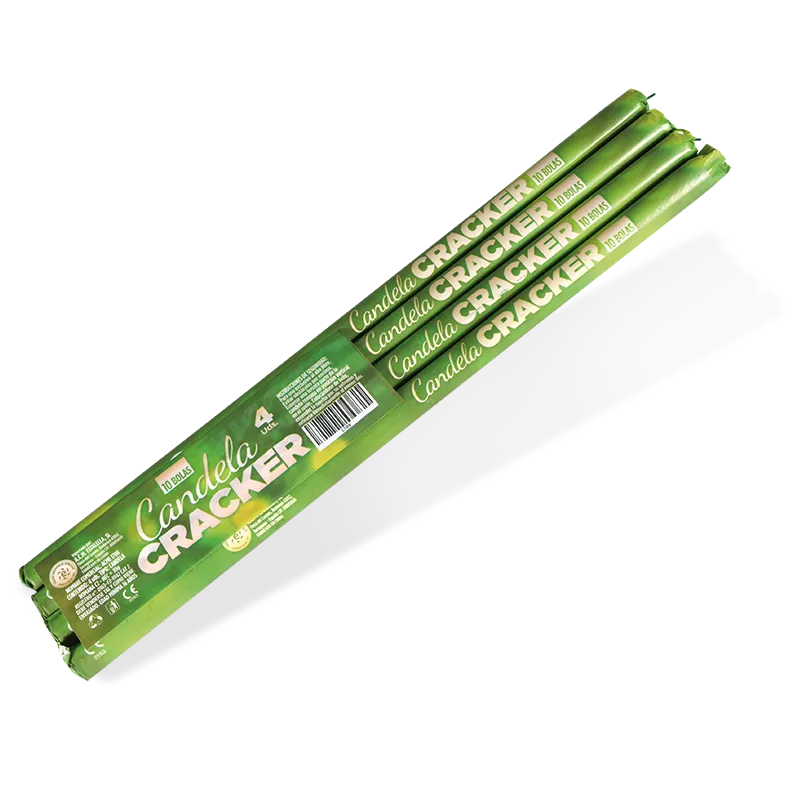 [1708] 4 CANDELES CRACKER 10 BOLES